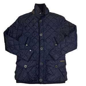 Polo Ralph Lauren Blue Zip Button Women's SP Quilted Corduroy Field Jacket